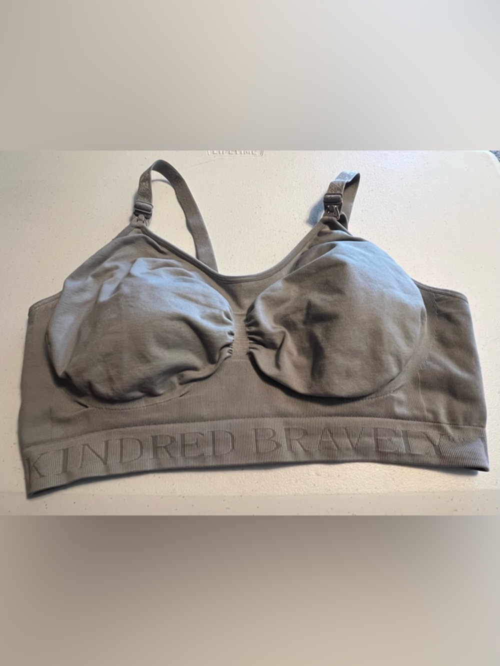 Kindred Bravely Grey Nursing Bra with Adjustable Straps